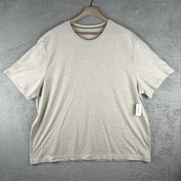 Banana Republic Men's Shirt NWT Size 2XL Oatmeal Heather Signature - Picture 1 of 10